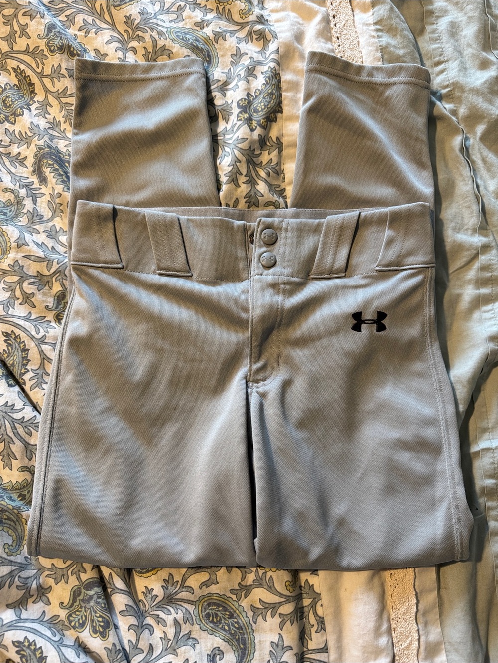 Under Armour Light Gray Performance Baseball Pants